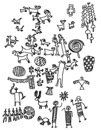 Петроглифы Графика