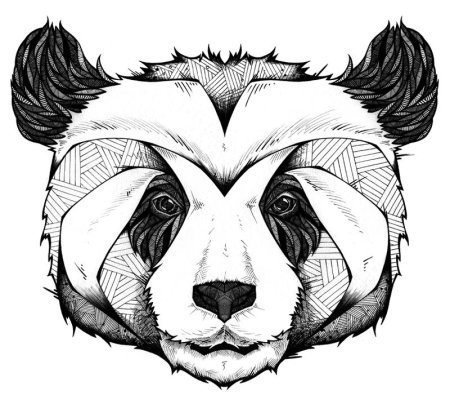 Тату Панда эскизы