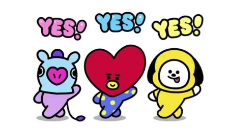 Стикеры BTS В line