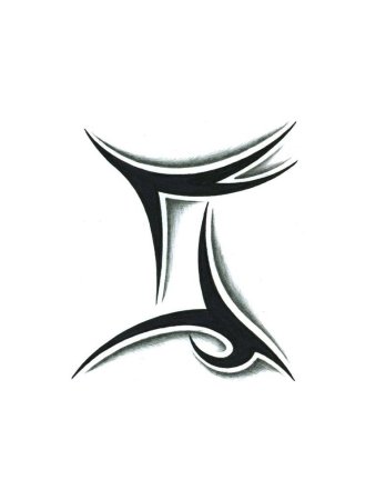 Знак Гемини тату