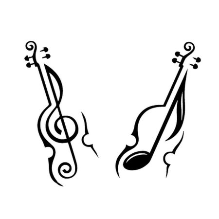 Скрипка силуэт