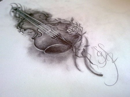 Тату скрипка