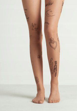 Колготки с бабочками женские
