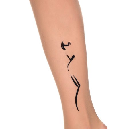 Колготки с эффектом тату