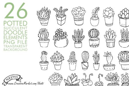 Кактус эскиз