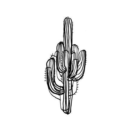 Тату Кактус эскизы