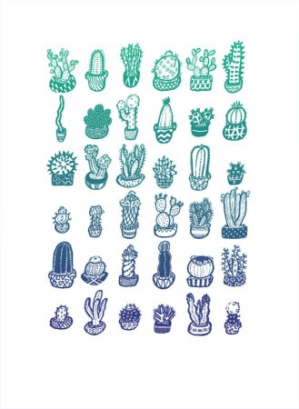 Эскизы татуировок Кактус