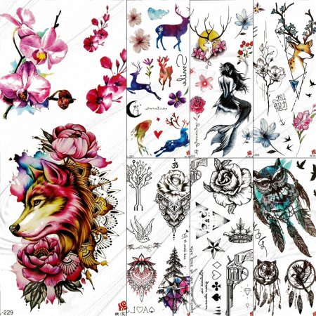 Красивые переводные тату