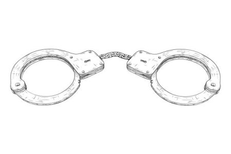 Наручники рисунок карандашом