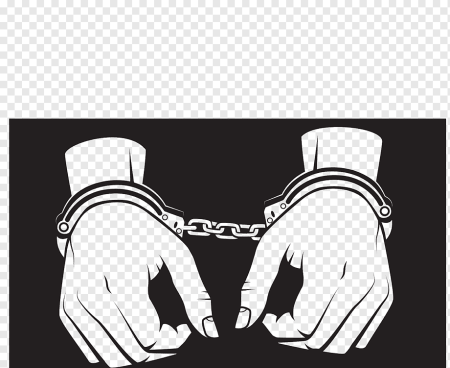 Нарисовать руки в наручниках