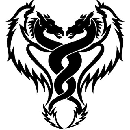 Дракон трафарет для выжигания