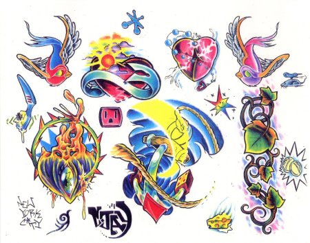 Эскизы татуировок для мужчин цветные