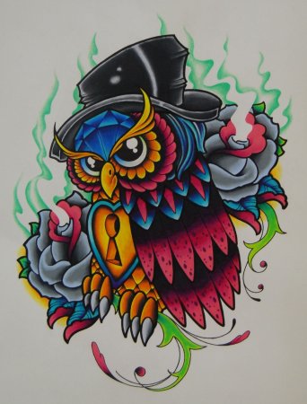 Тату Нью Олд скул