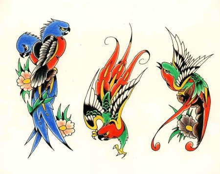 Тату эскизы цветные