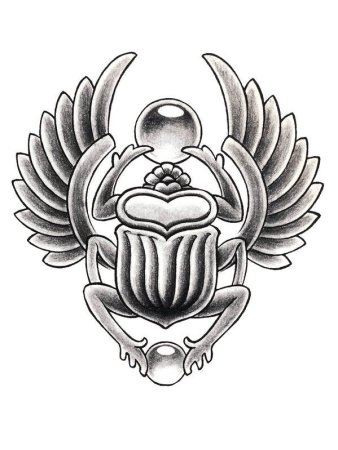 Скарабей Египет эскиз