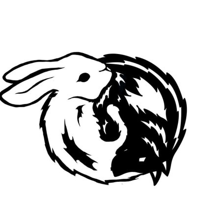 Тату заяц эскиз