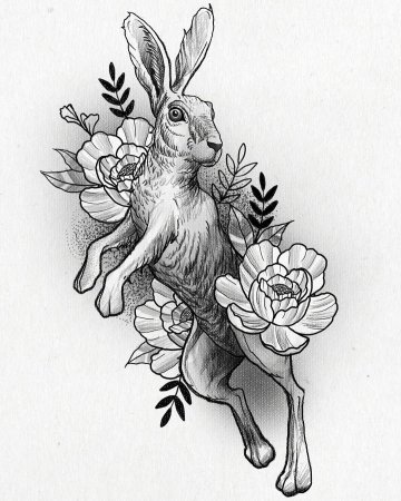 Тату кролик