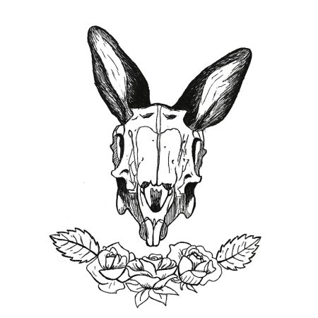 Кролик тату эскиз