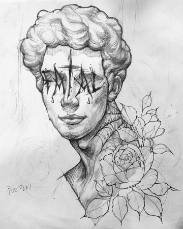 Тату на лицо эскизы