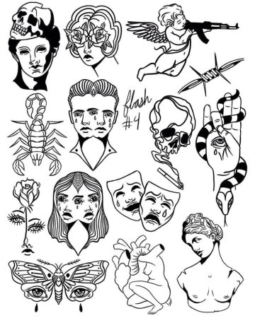 Тату эскизы модные