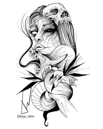 Татуировки эскизы необычные