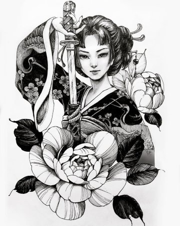 Гейша Irezumi