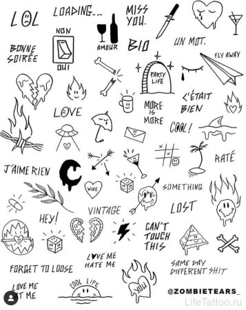Эскизы татуировок небольшие