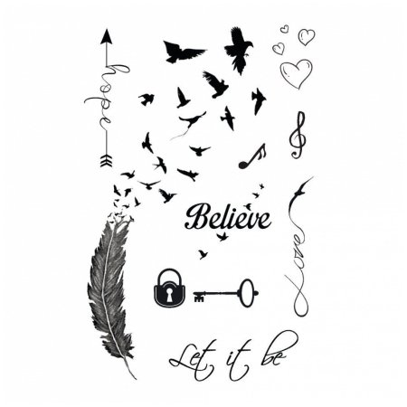 Эскизы переводных тату