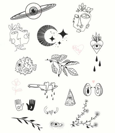 Тату в стиле хендпоук