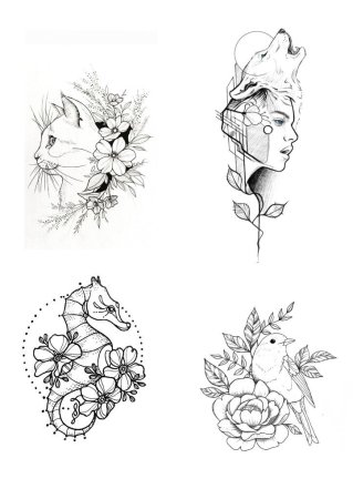 Эскизы тату для девушек