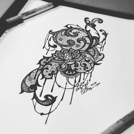 Оригинальные эскизы тату