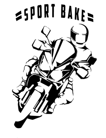 Мотоциклист эскиз