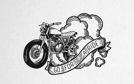 Татуировка мотоцикл эскиз