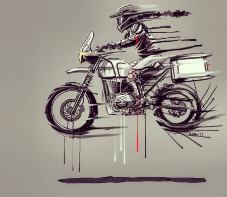 Мотоцикл стилизация