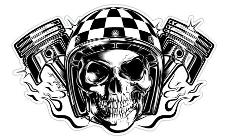Байкерский череп