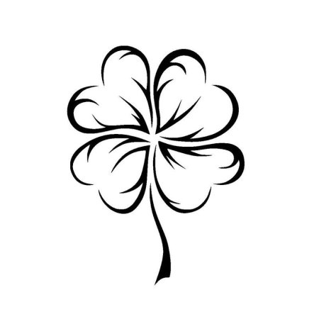 Черный Клевер четырехлистный