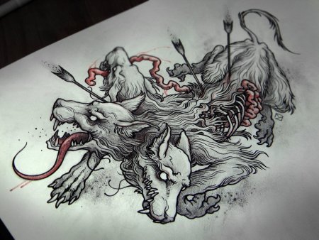 Цербер мифология тату