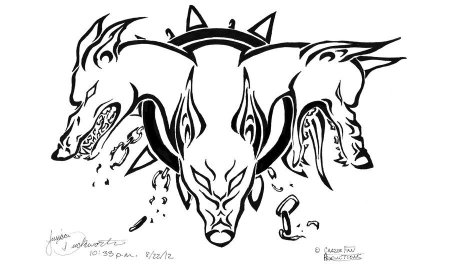 Цербер эскиз