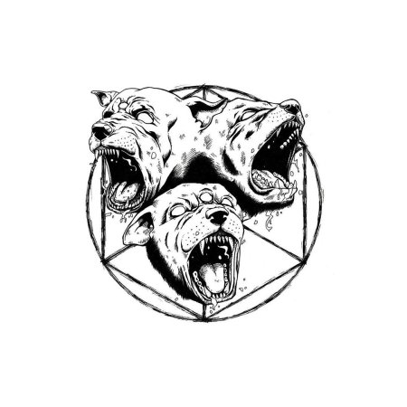 Цербер тату эскиз