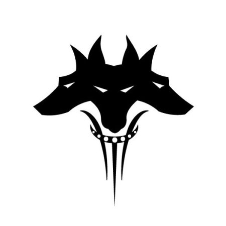 Цербер тату эскиз