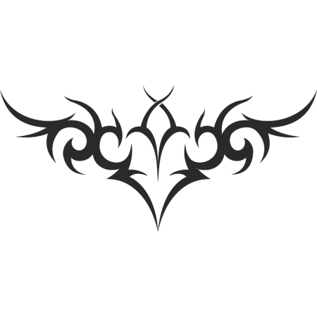 Тату трайбл на пояснице для девушек