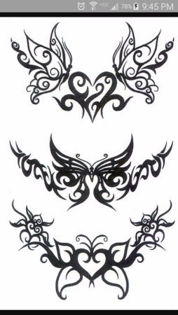 Тату на пояснице для девушек эскизы