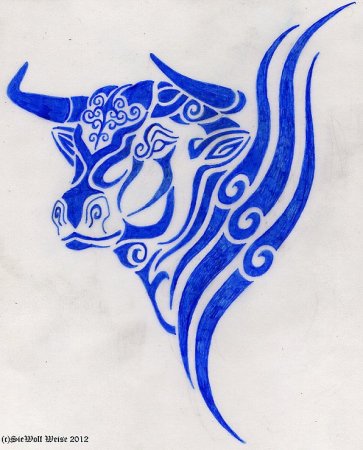 Стилизованная голова быка