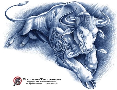 Тату быка эскизы