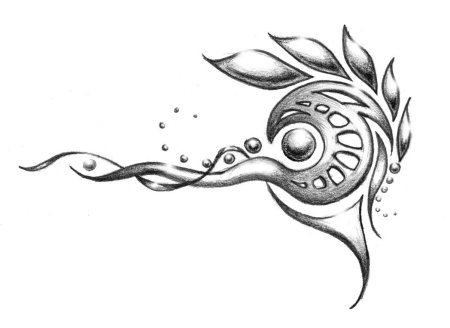 Тату абстракция