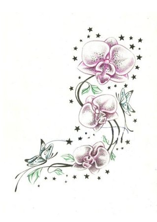 Нежные эскизы тату для девушек