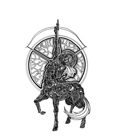 Стрелец Sagittarius тату