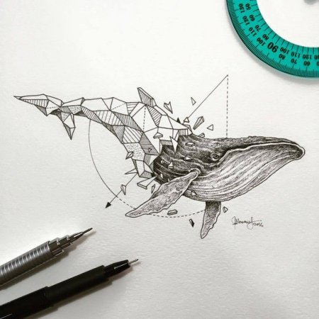 Kerby Rosanes геометрические животные тату