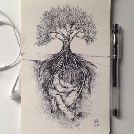 Необычные рисунки карандашом