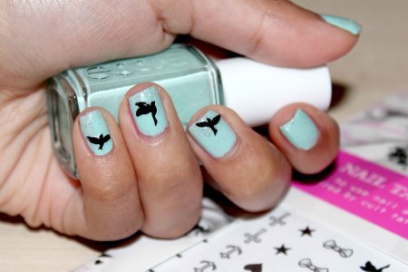 Маникюр тату на ногтях